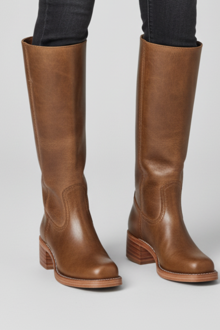 Tatiana | Overknee-Stiefel mit runder Zehenform und Blockabsatz