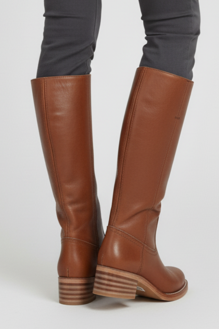 Tatiana | Overknee-Stiefel mit runder Zehenform und Blockabsatz