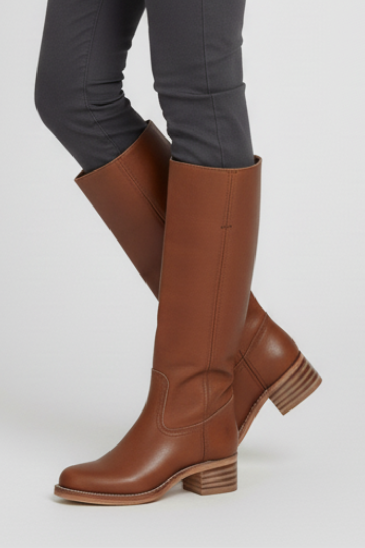 Tatiana | Overknee-Stiefel mit runder Zehenform und Blockabsatz
