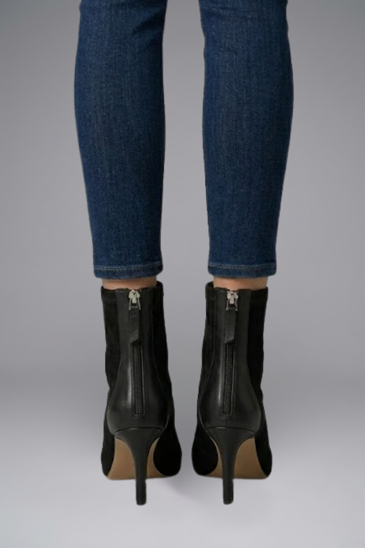 Iris | Leder-Ankle-Boots mit Reissverschluss für den Herbst