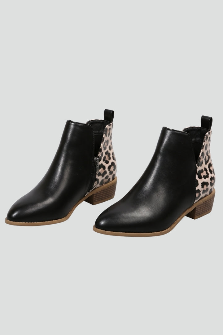 Ursula | Lederstiefel mit Seitenreissverschluss und niedrigem Absatz