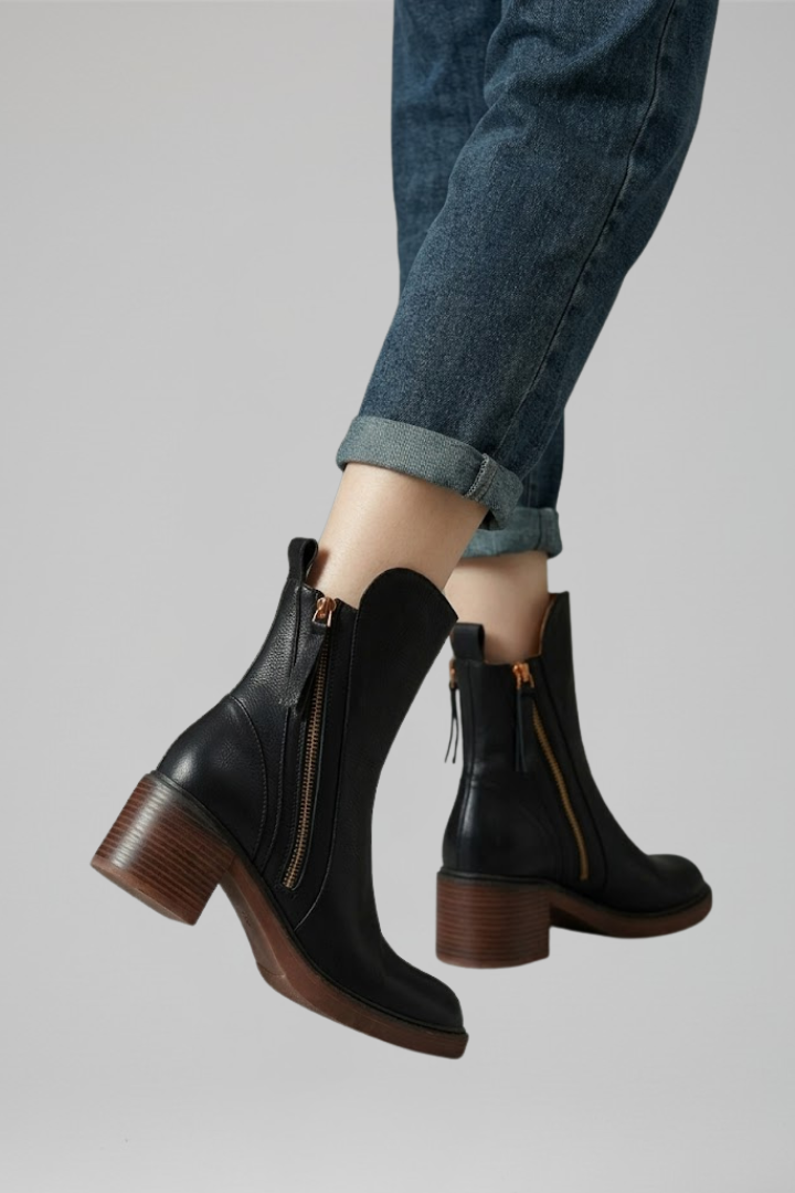 Vanessa | Orthopädische Ankle Boots mit Seitenreissverschluss für ganztägigen Komfort