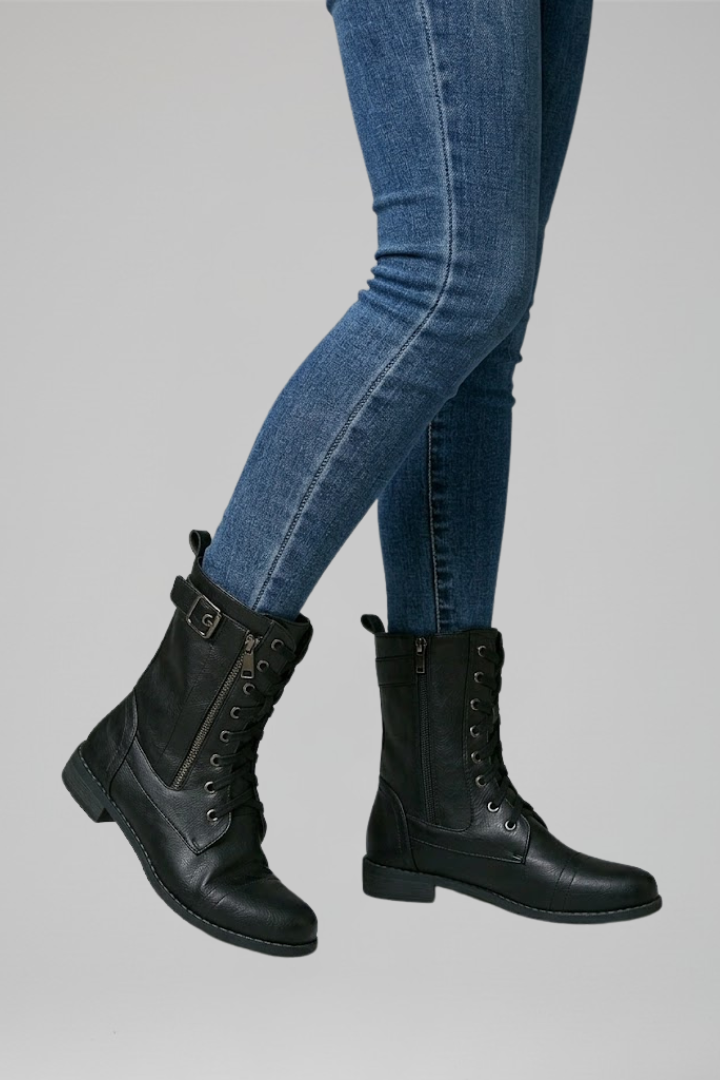 Gabriela | Orthopädische Ankle Boots mit Seitenreissverschluss für ganztägigen Komfort