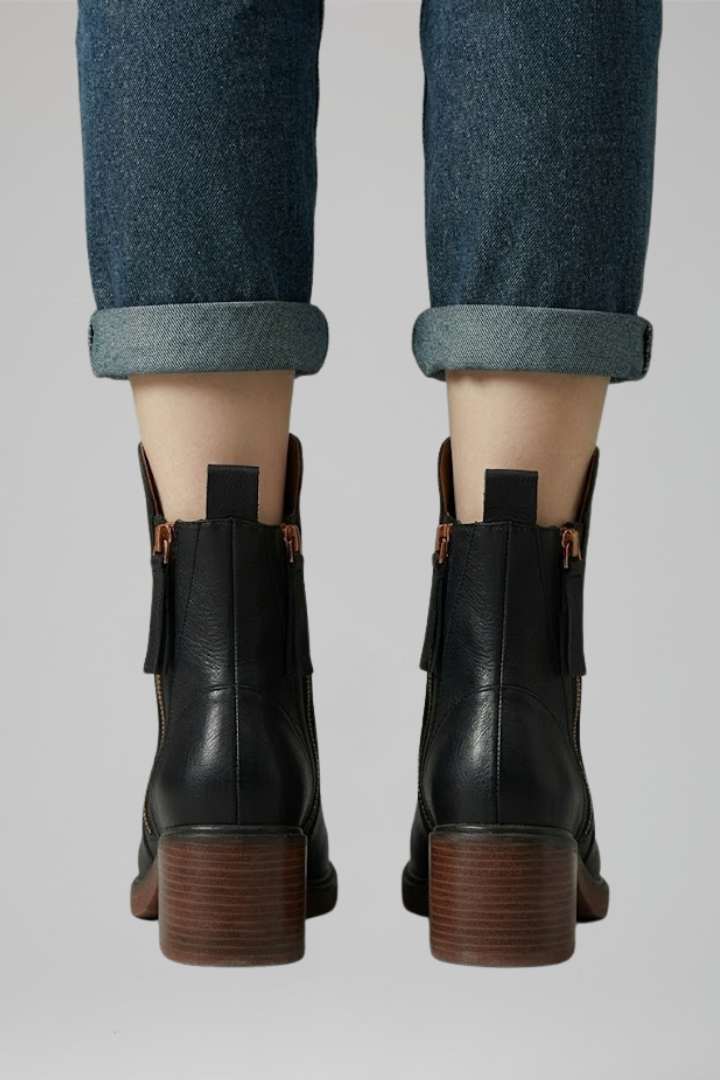 Vanessa | Orthopädische Ankle Boots mit Seitenreissverschluss für ganztägigen Komfort