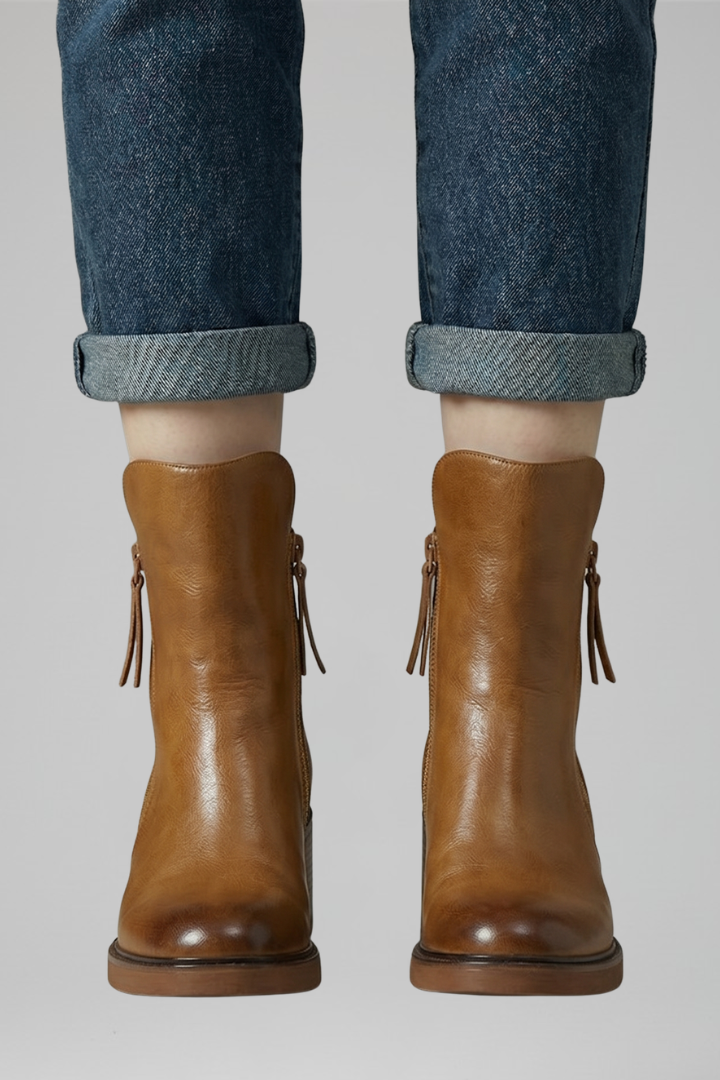Vanessa | Orthopädische Ankle Boots mit Seitenreissverschluss für ganztägigen Komfort
