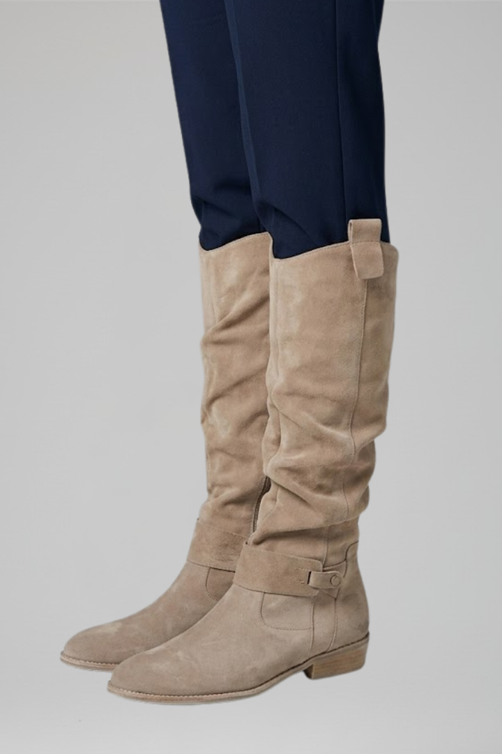 Elena | Orthopädische Overknee-Stiefel mit Seitenreissverschluss für ganztägigen Komfort