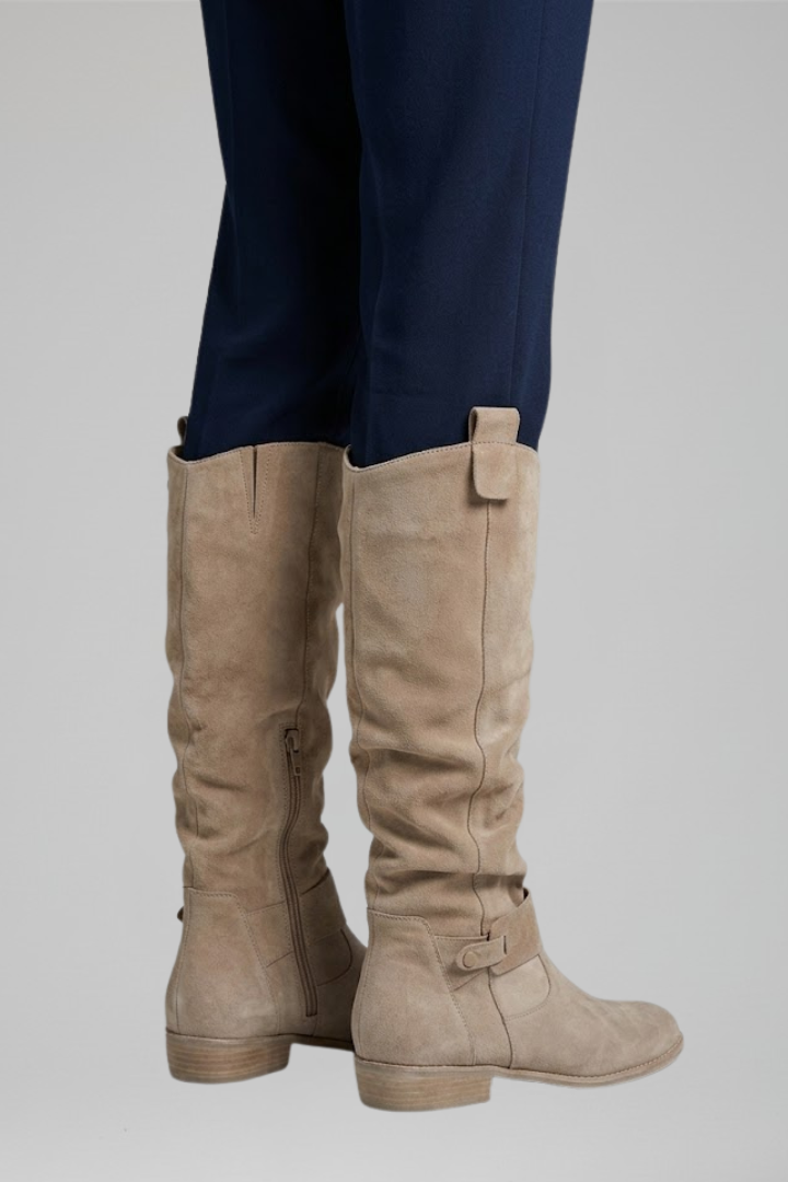 Elena | Orthopädische Overknee-Stiefel mit Seitenreissverschluss für ganztägigen Komfort
