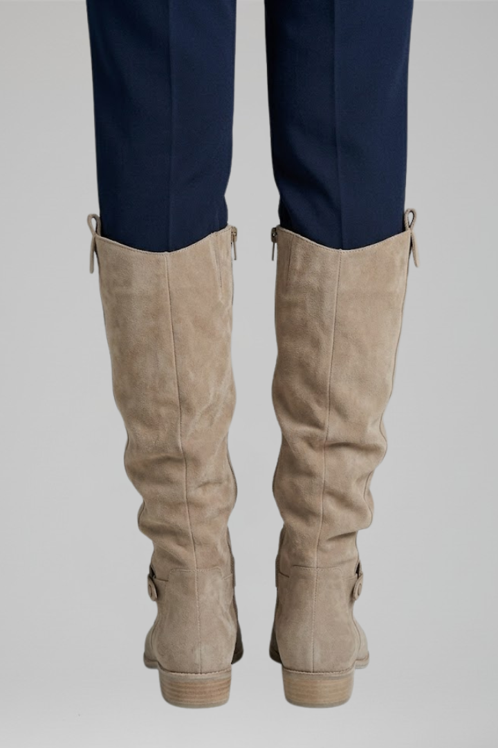 Elena | Orthopädische Overknee-Stiefel mit Seitenreissverschluss für ganztägigen Komfort