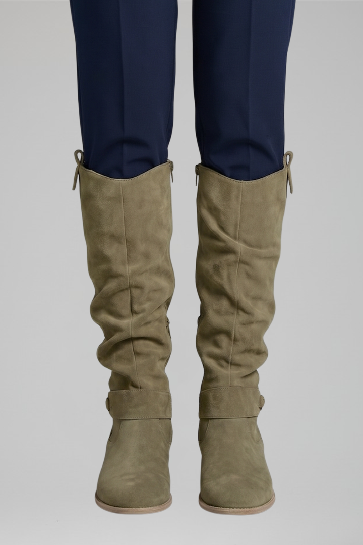 Elena | Orthopädische Overknee-Stiefel mit Seitenreissverschluss für ganztägigen Komfort