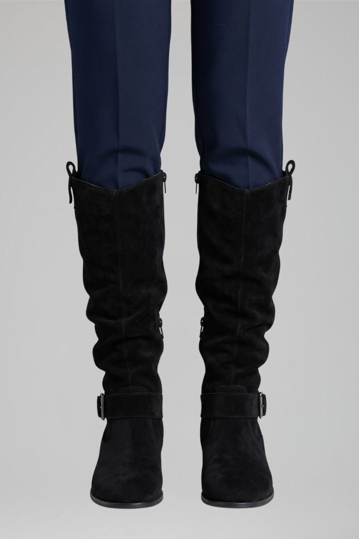 Elena | Orthopädische Overknee-Stiefel mit Seitenreissverschluss für ganztägigen Komfort