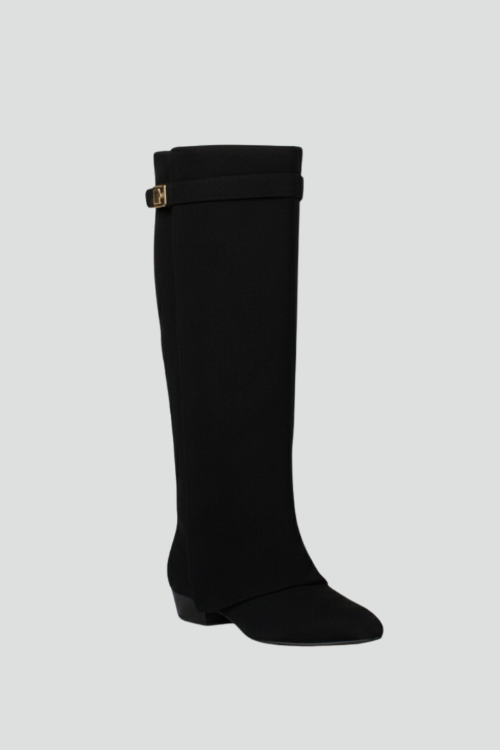 Helena | Overknee-Stiefel mit weiter Öffnung und Blockabsatz