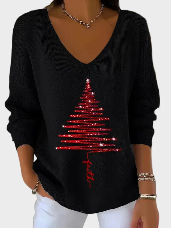 Nancy | Eleganter Weihnachtspullover