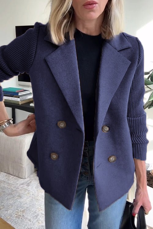 Amora | Elegante Jacke mit Strickärmeln