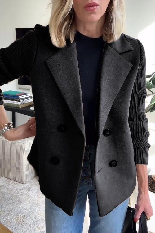 Amora | Elegante Jacke mit Strickärmeln