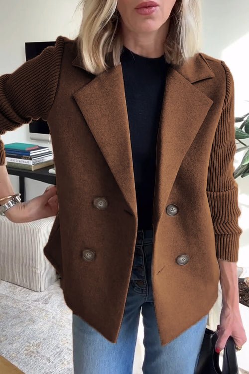 Amora | Elegante Jacke mit Strickärmeln
