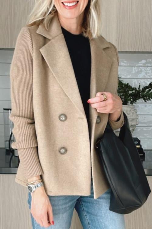 Amora | Elegante Jacke mit Strickärmeln