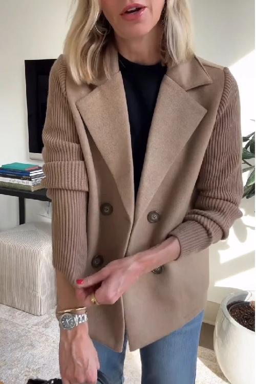 Amora | Elegante Jacke mit Strickärmeln