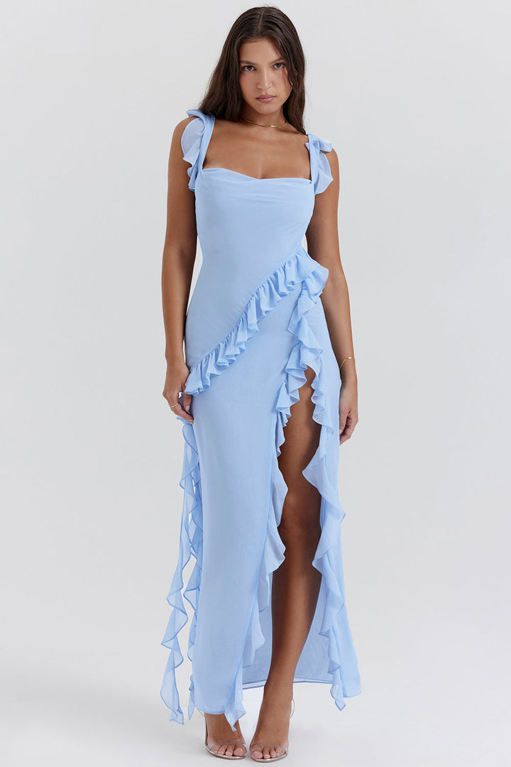 Jana | Elegantes Kleid mit asymmetrischem Volant