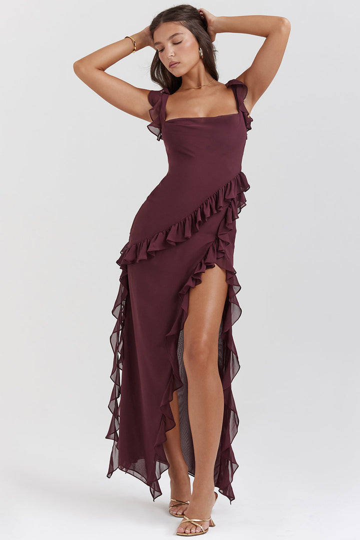 Jana | Elegantes Kleid mit asymmetrischem Volant