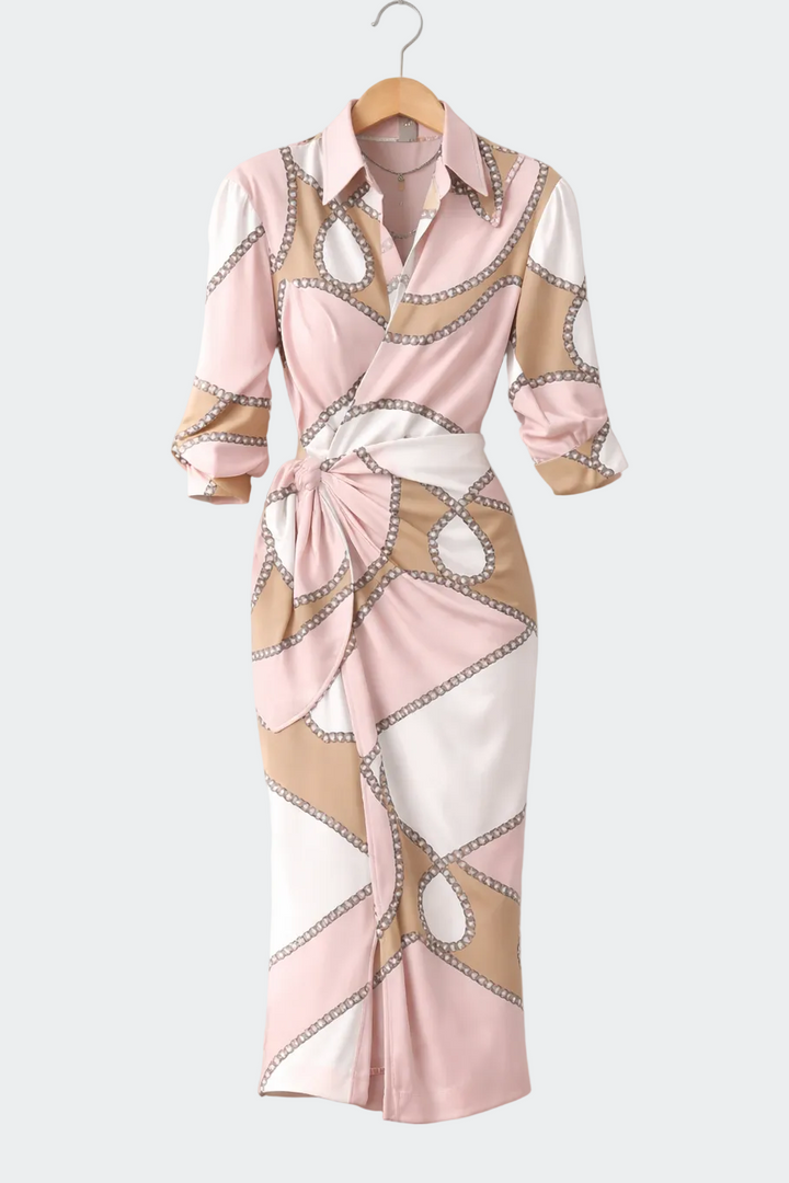 Lola | Maxikleid mit grafischem Print
