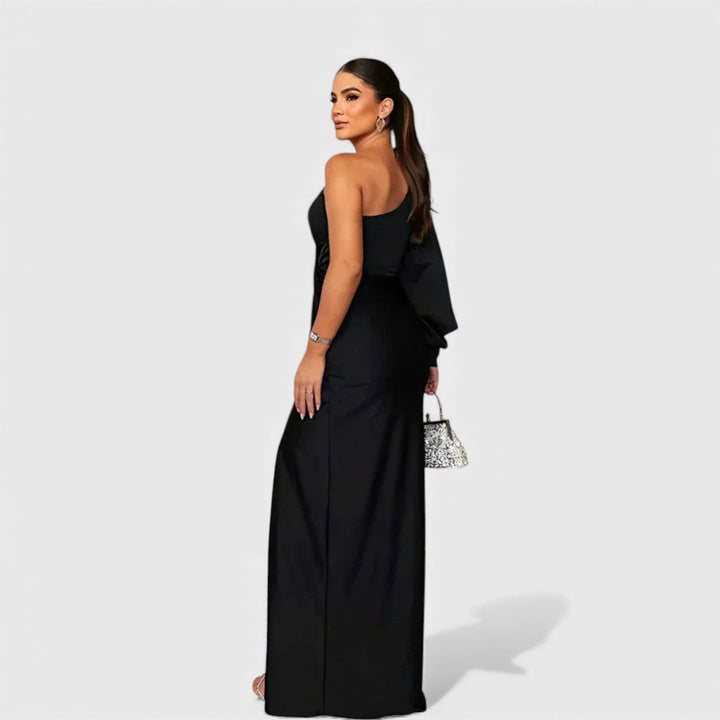 Katarzyna | One-Shoulder-Abendkleid mit Seitenschlitz