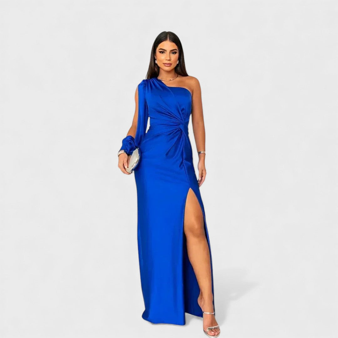 Katarzyna | One-Shoulder-Abendkleid mit Seitenschlitz