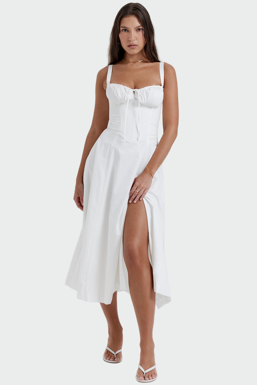 Jana | Sommerkleid mit Spitzendekolleté