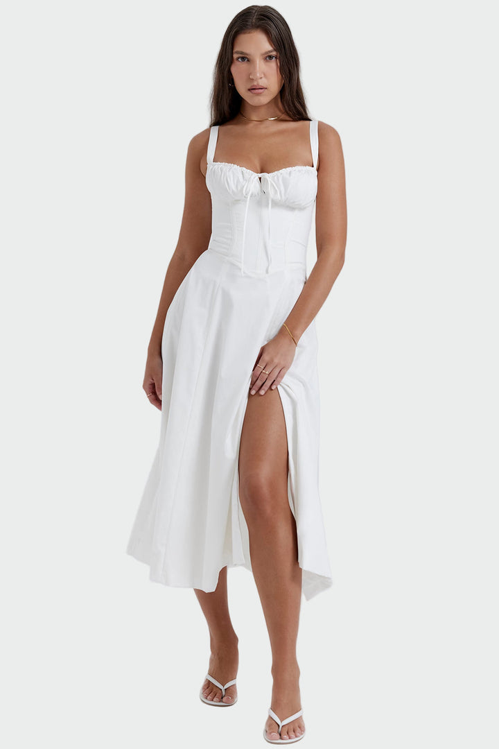Jana | Sommerkleid mit Spitzendekolleté