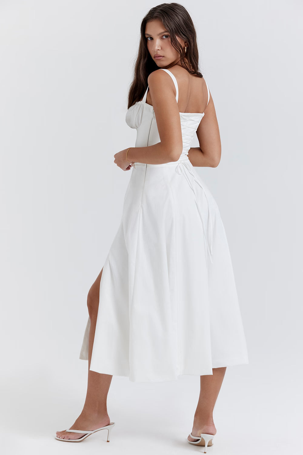 Jana | Sommerkleid mit Spitzendekolleté