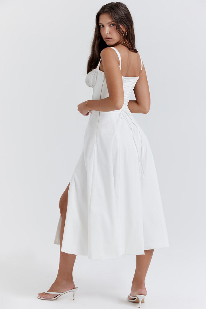 Jana | Sommerkleid mit Spitzendekolleté