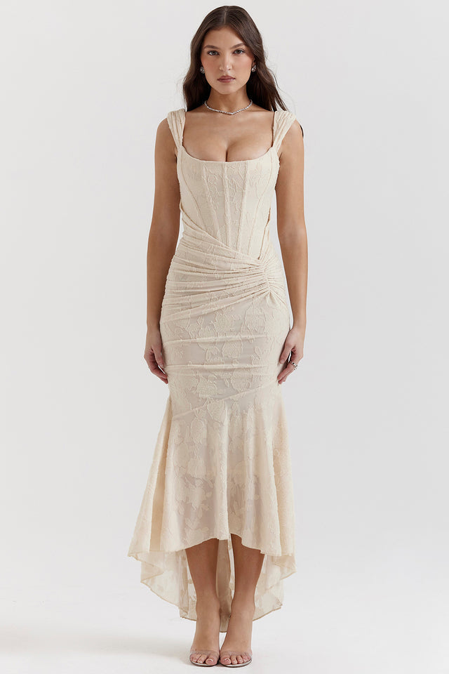 Alexandra | Elegantes Kleid mit asymmetrischem Rock