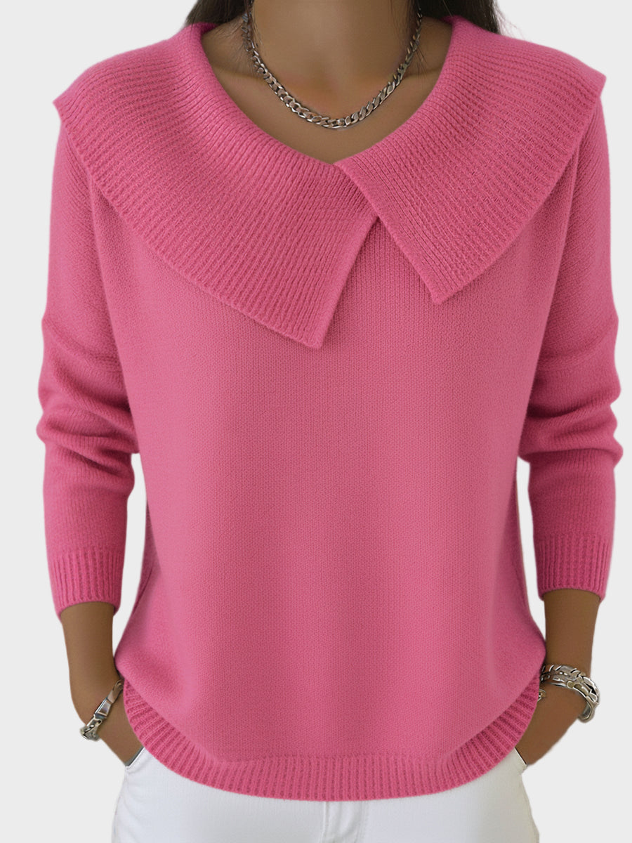 Lucia | Warmer Pullover mit weichem Kragen