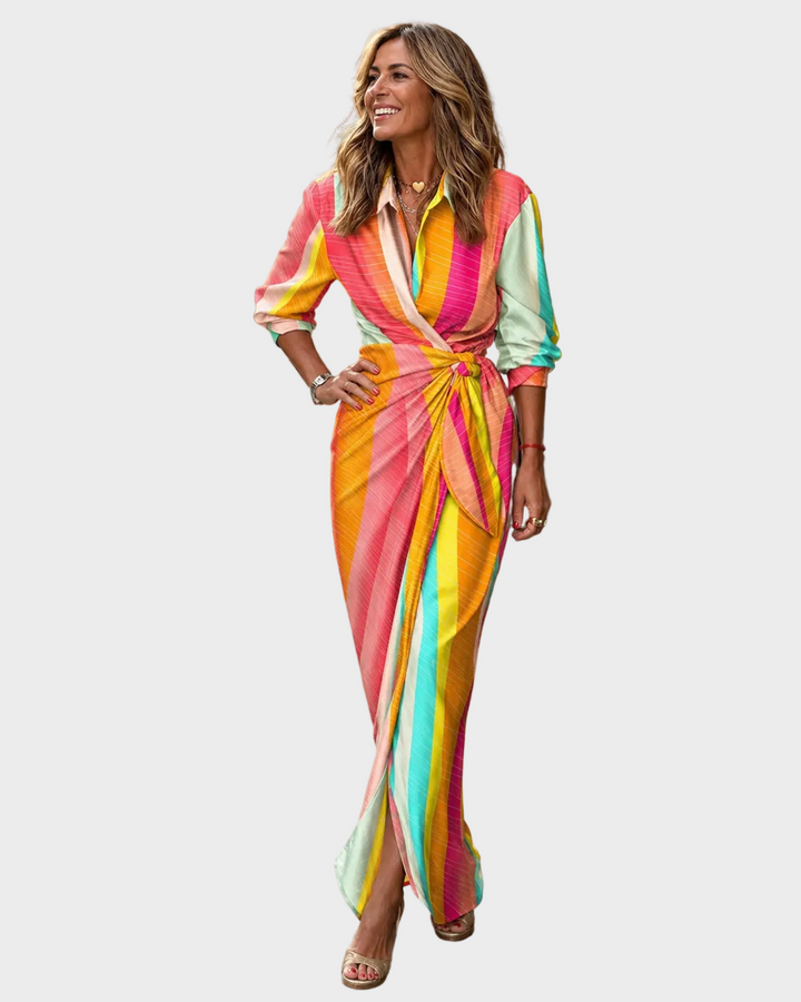 Lola | Maxikleid mit grafischem Print