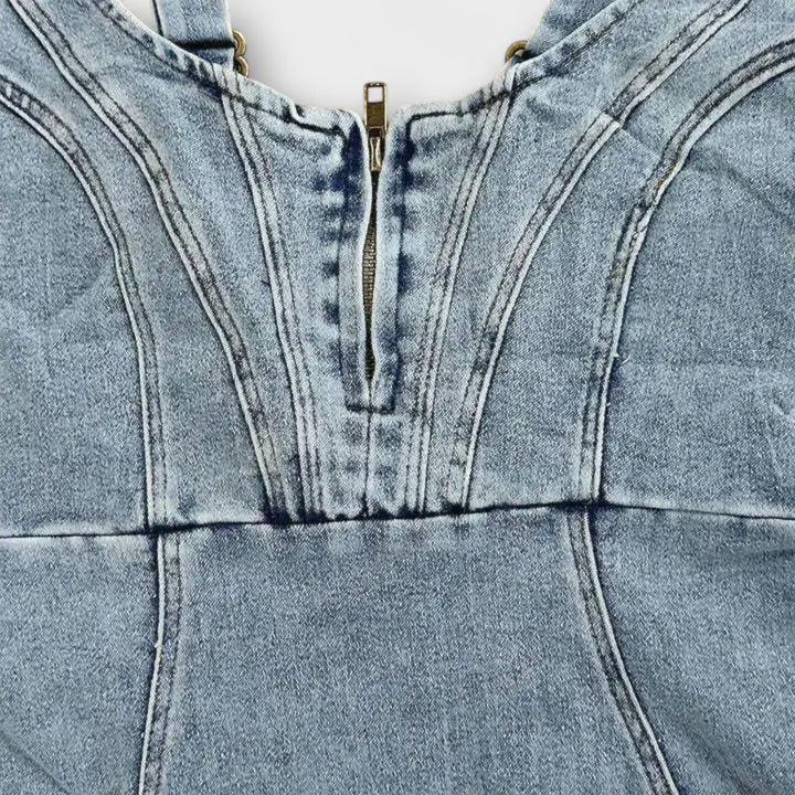 Anna | Jeanskleid mit verstellbaren Trägern