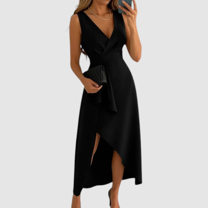 Valerie | Asymmetrisches Wickelkleid mit V-Ausschnitt