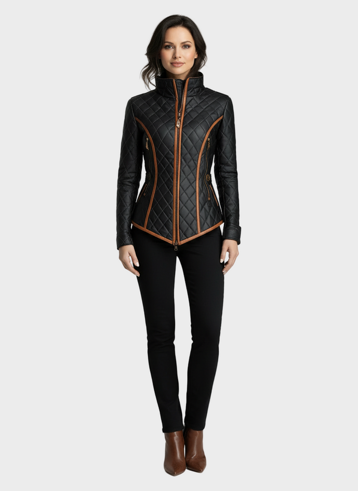 Lillian - Daunenjacke mit Diamantsteppmuster