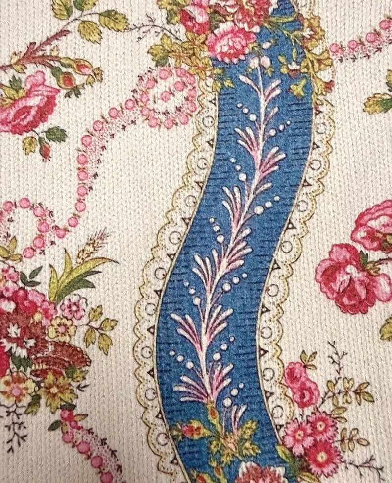 Eulalia | Cardigan mit Kletterrosen-Bordüre