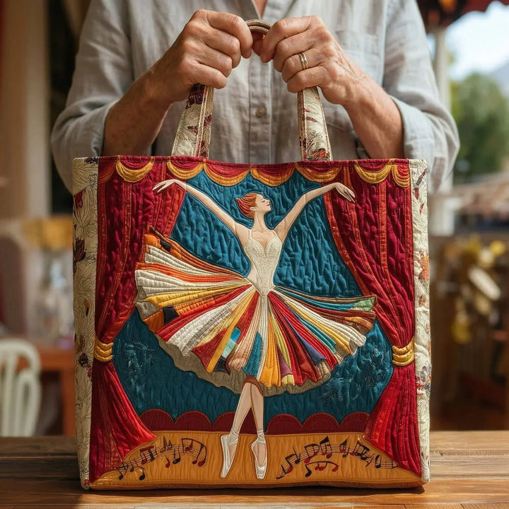 Elegante Ballerina | Gesteppte Shopper-Tasche