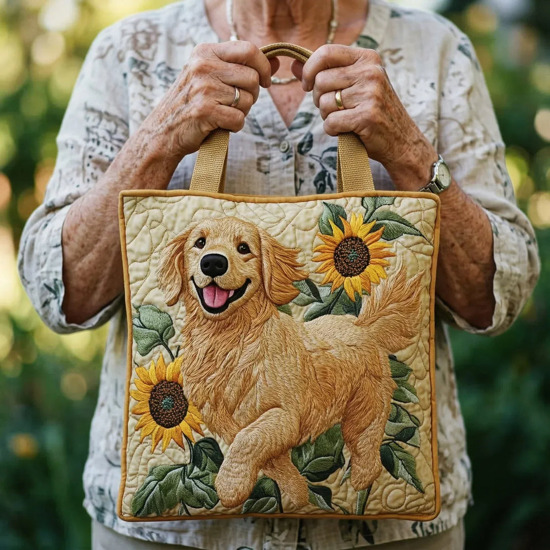 Golden Retriever | Gesteppte Shopper-Tasche