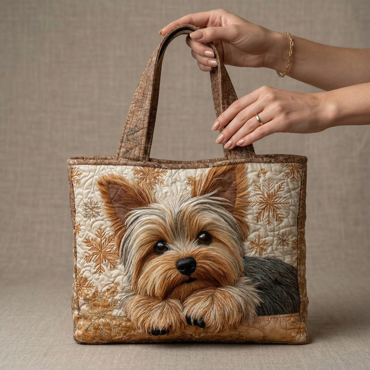 Yorkshire Terrier | Gesteppte Shopper-Tasche