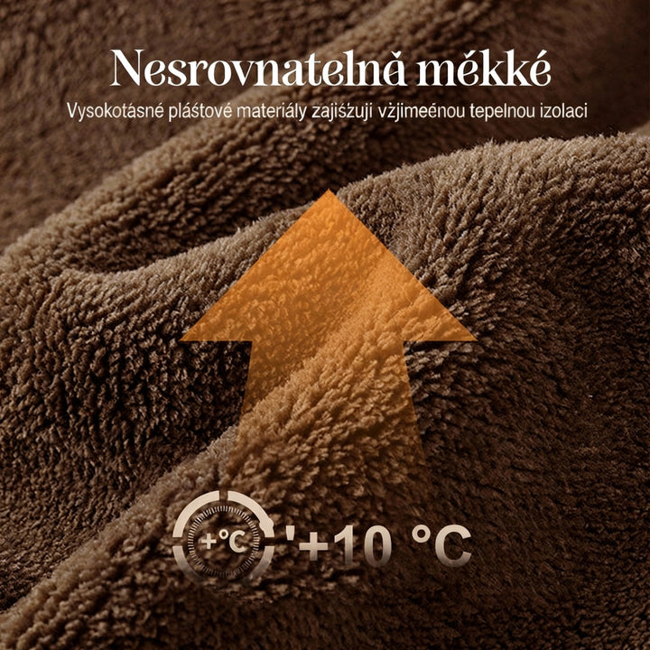 Karolína - Bequemer Mantel mit Kapuze