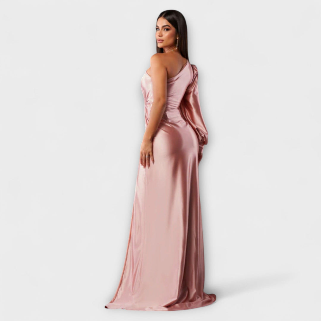 Julie | Strukturiertes Kleid mit raffiniertem Ausschnitt