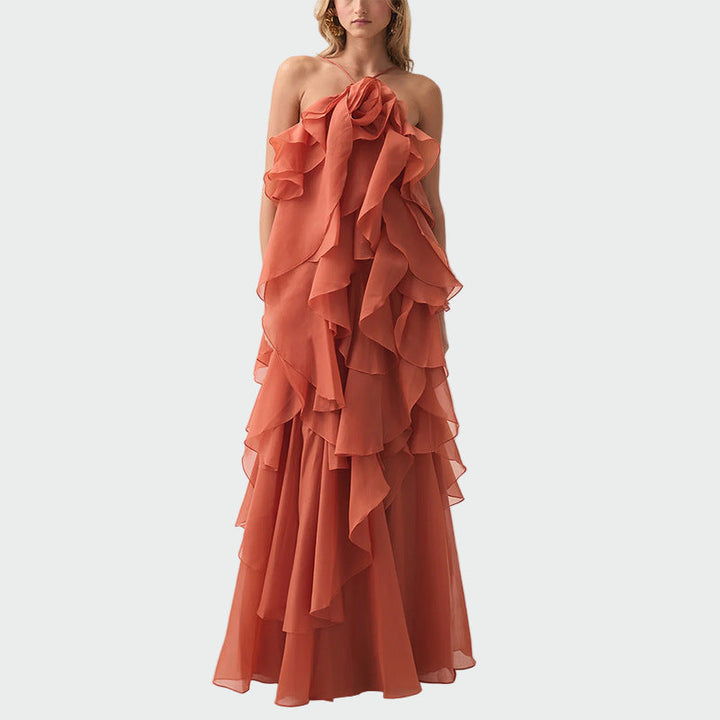 Klara | Fliessendes Maxikleid mit hoher Taille