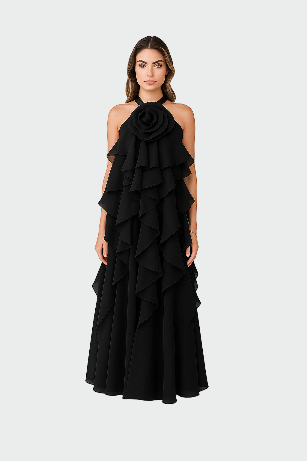 Klara | Fliessendes Maxikleid mit hoher Taille