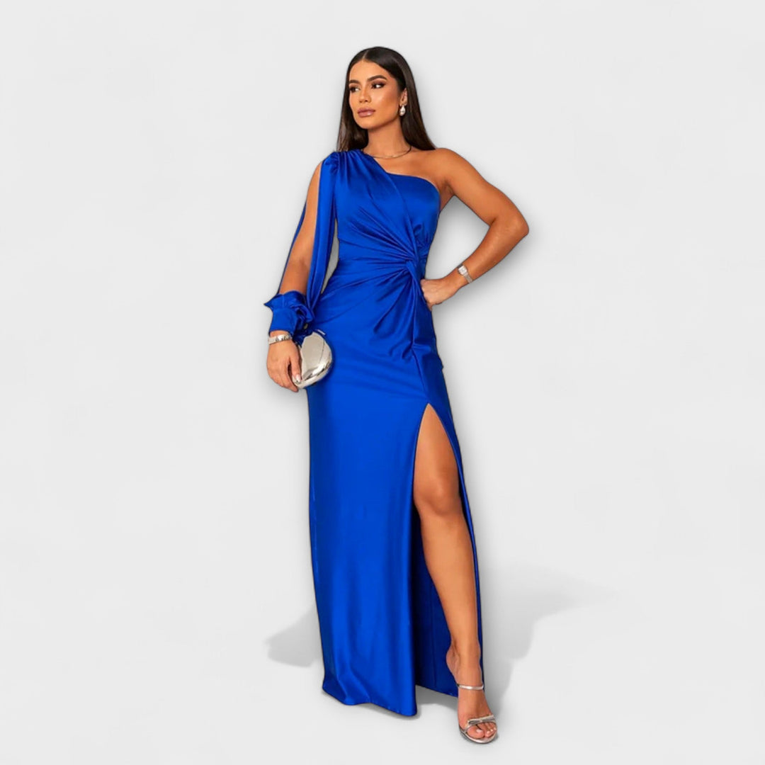 Julie | Strukturiertes Kleid mit raffiniertem Ausschnitt