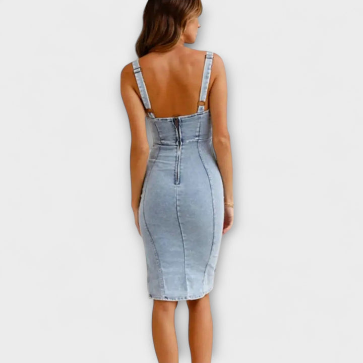 Anna | Jeanskleid mit verstellbaren Trägern