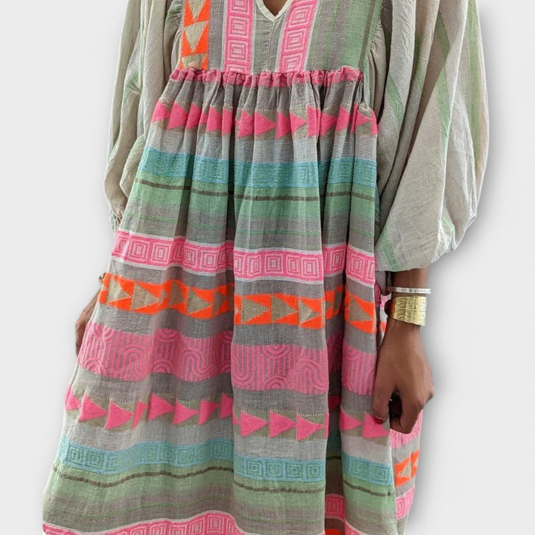Hermine Vibrant Lose Kleid