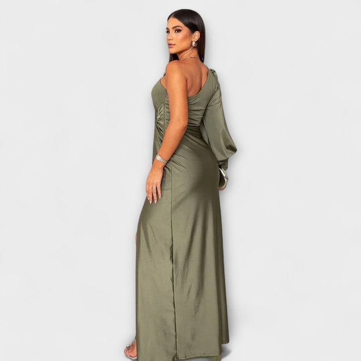 Julie | Strukturiertes Kleid mit raffiniertem Ausschnitt
