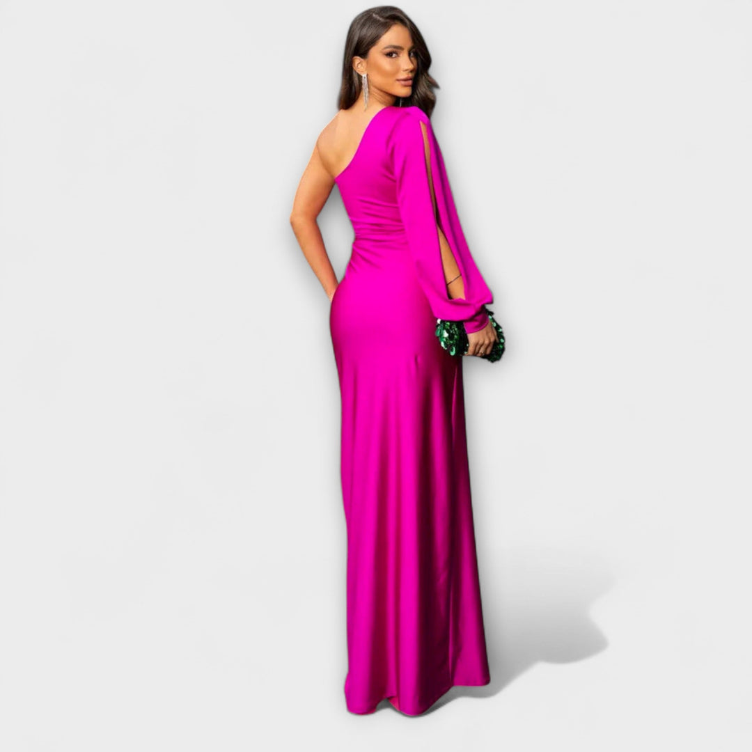 Julie | Strukturiertes Kleid mit raffiniertem Ausschnitt